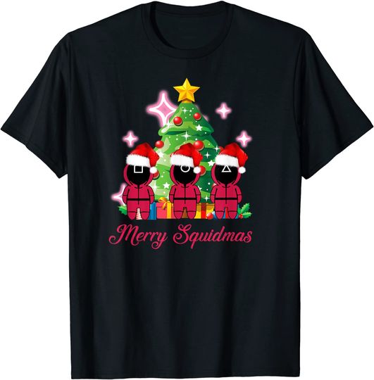 Squidmas Around The Xmas Tree Christmas T-Shirt