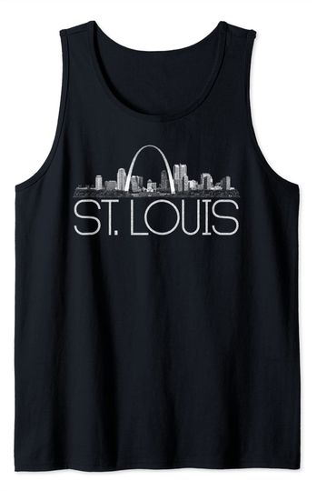 St Louis Skyline Tank Top