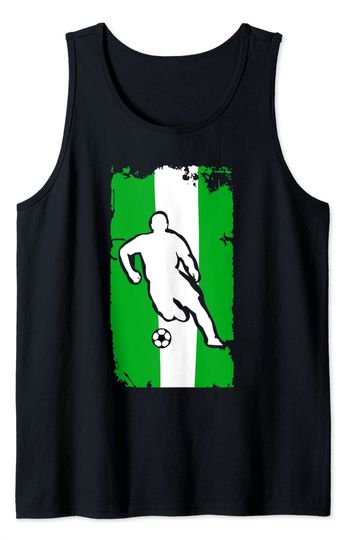 Nigeria Soccer Jersey Tank Top Nigerian Flag | Football