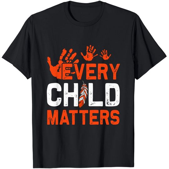 Men's T Shirt Every Child Matters Indigenous People Orange Day