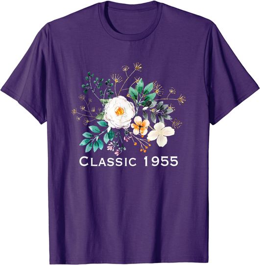 Classic 1955 Shirt Rose Flower 67th Birthday Mothers Day T-Shirt