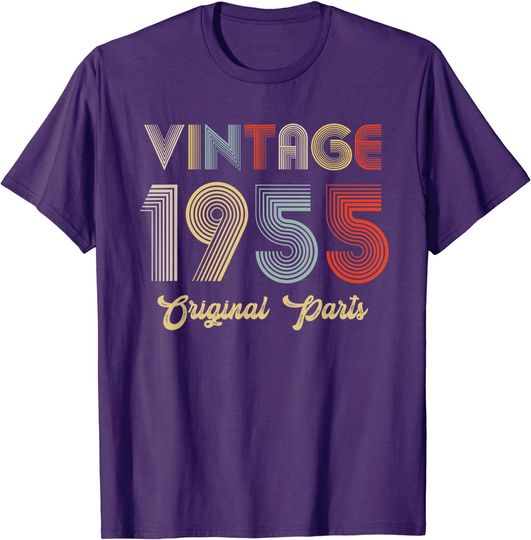 66th Birthday Vintage 1955 Original Parts T-Shirt