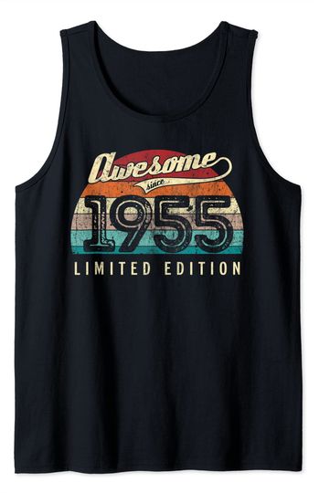Retro Vintage 1955 Limited Edition 67th Birthday 67 Year Old Tank Top