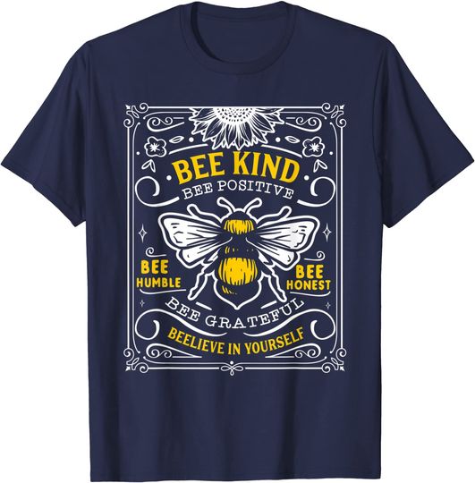 Bumblebee Bee Kind Bee Humble Save The Bees T-Shirt