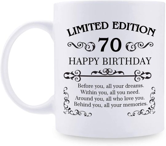 70th Birthday Gifts 70 Year Old Present Coffee Mug