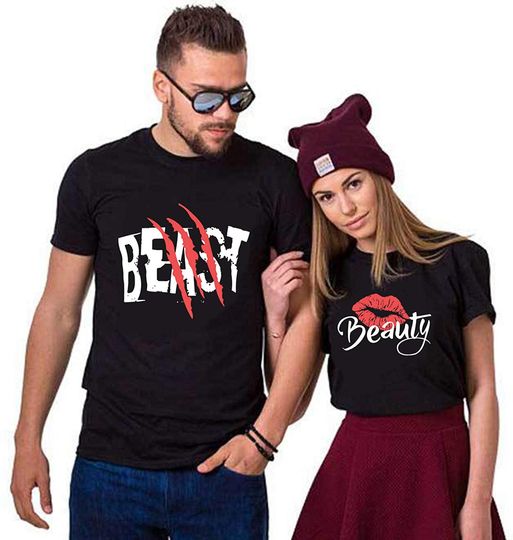 Beast Beauty Matching Couple T-Shirt
