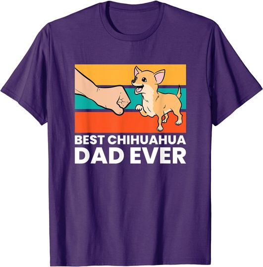 Chihuahua Drawing T-Shirt Best Chihuahua Dad Ever
