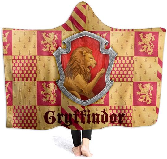 Anime Cosplay School of Witchcraft and Wizardry Badge 3D Print Hooded Blanket