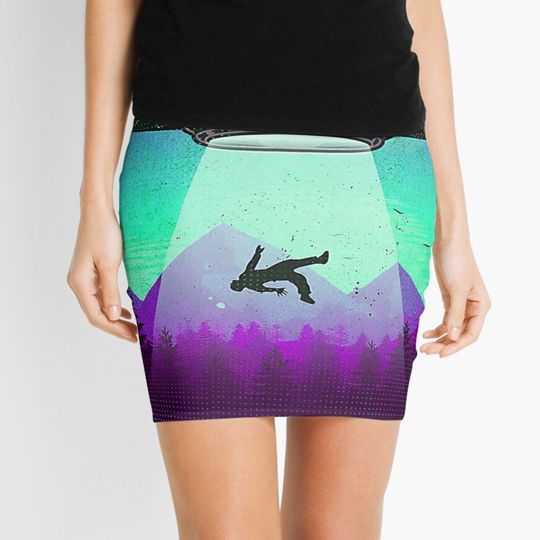 UFO I want to believe Poster Mini Skirt