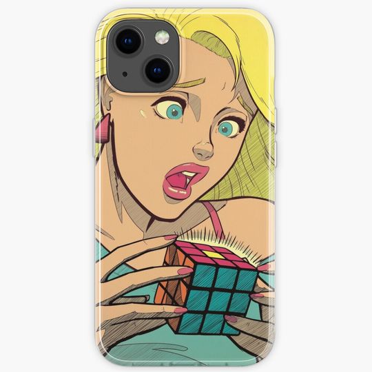 Pop Cube Girl (clean) iPhone Case