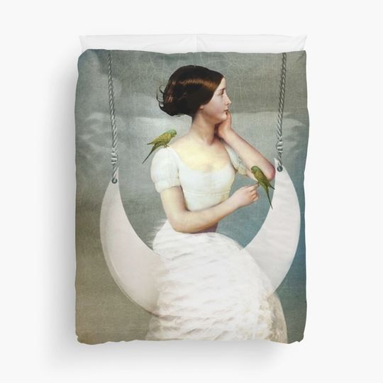 To the Moon and back  Duvet Cover
