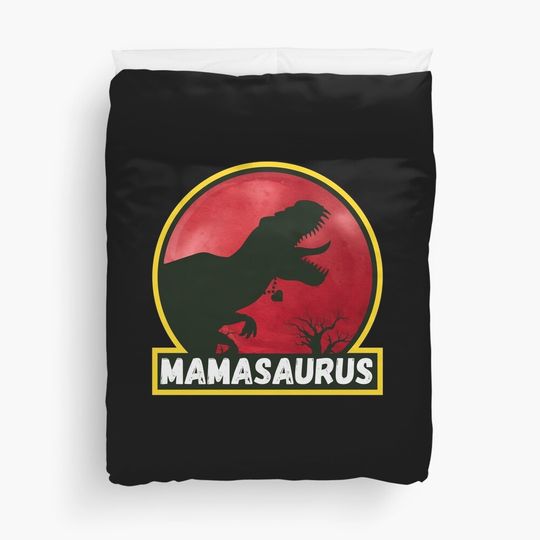 Mamasaurus Rex Dinosaur Matching Family Duvet Cover