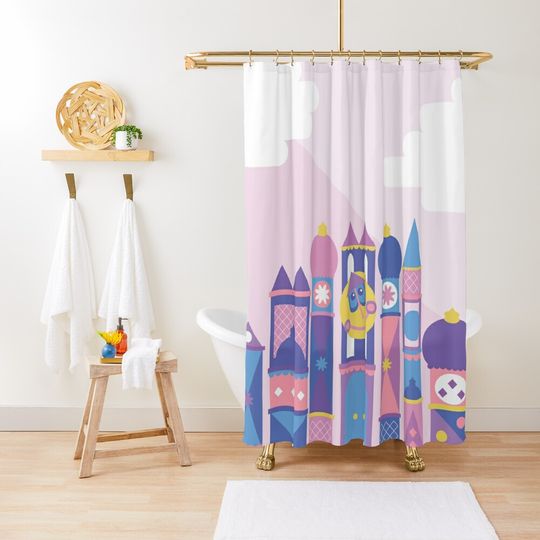 It's a small world after all Shower Curtain