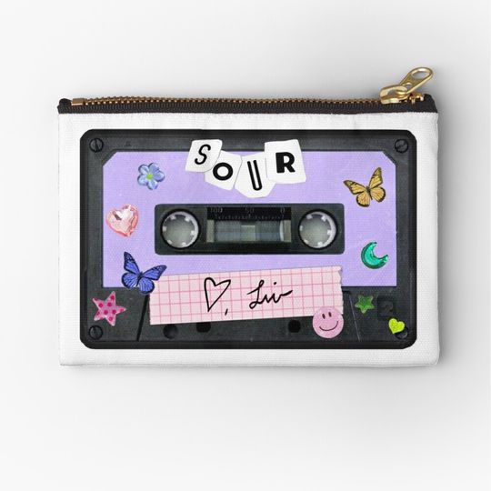 Olivia Rodrigo Sour Cassette Makeup Bags