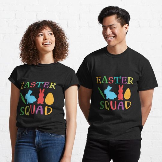 Easter Squad Bunny Badass and Funny Egg Hunt Squad Classic T-Shirt