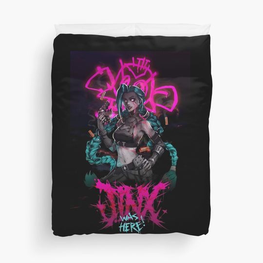 Jinx was here! Duvet Cover