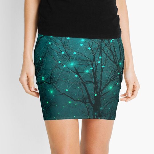 Silently, One by One, the Stars Blossomed Mini Skirt