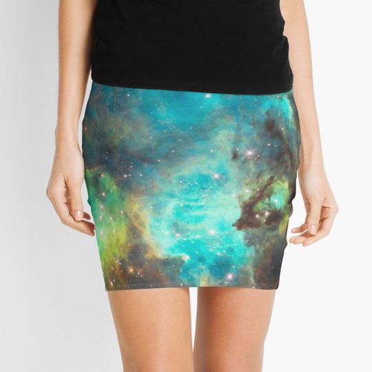 Green Galaxy Mini Skirt