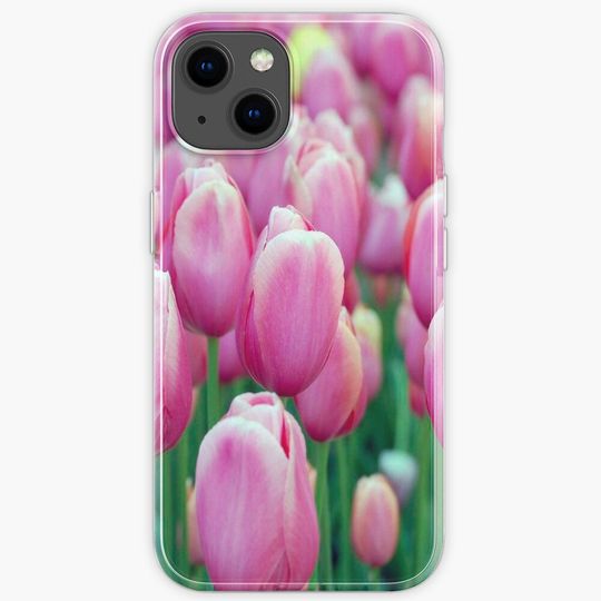 Pretty Pink Tulips iPhone Case