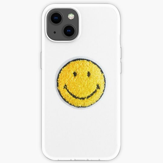 Smiley Face Patch Design iPhone Case