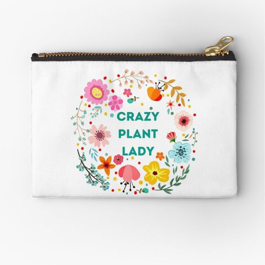 Crazy Plant Lady Makeup Bags