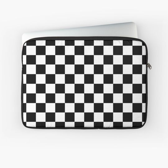 Checkered Flag. Chequered Flag. Motor Sport Laptop Sleeve