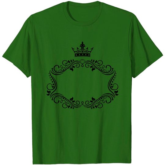Elegant Royal Frame With Crown T Shirt