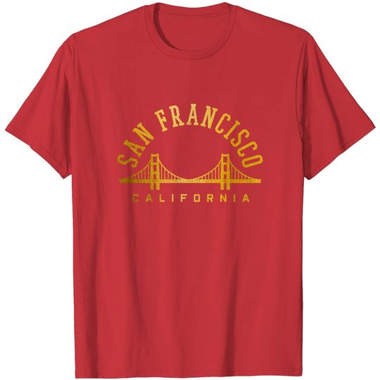 San Francisco California Golden Gate Bridge Vintage T-Shirt