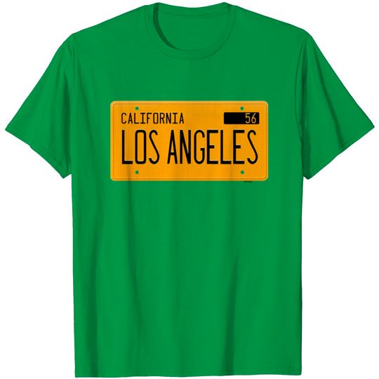 Los Angeles California 1956 Yellow License Plate T Shirt