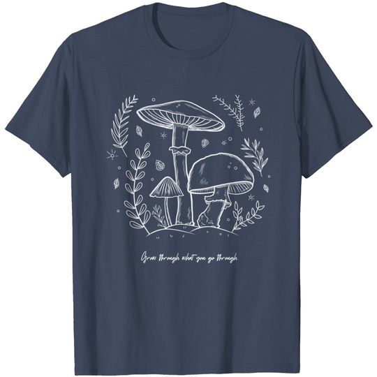 Mushroom Whisperer Cottagecore Aesthetic Mycology Shrooms T-Shirt