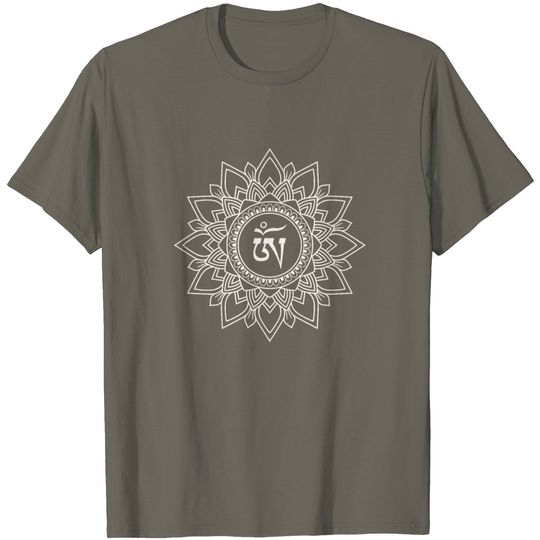 Beautiful Flower Mandala Chakra OM Graphic T Shirt