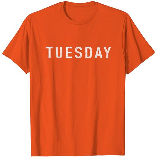DAYS of the WEEK series 'TUESDAY' distressed T-Shirt
