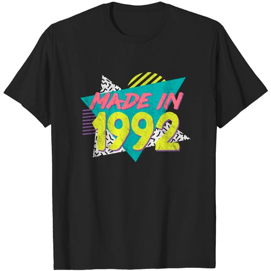 Made In 1992 Retro Vintage 31th Birthday T Shirt