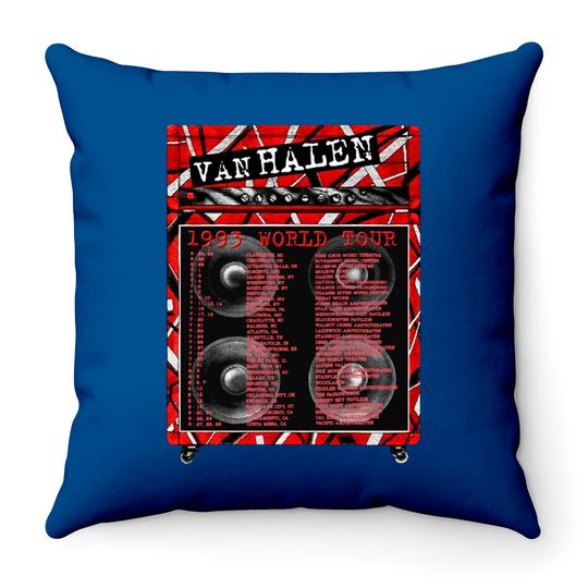 Vintage 1993 Van Halen Live World Tour Throw Pillows