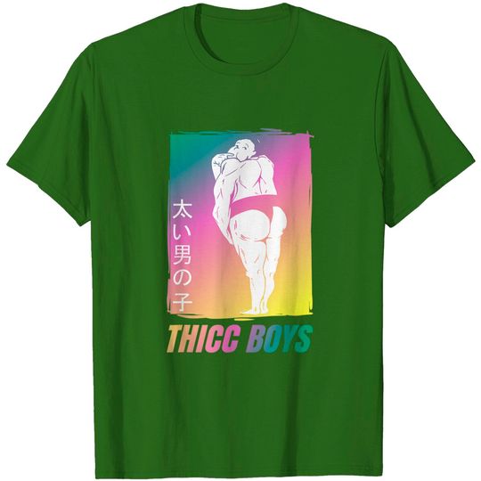 Thicc Boys Squad Sumo T-Shirt for Anime Fans