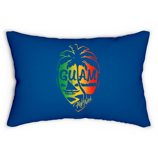 Guam Flag Islanders Pride Guamanian Chamorro History Gifts Lumbar Pillows