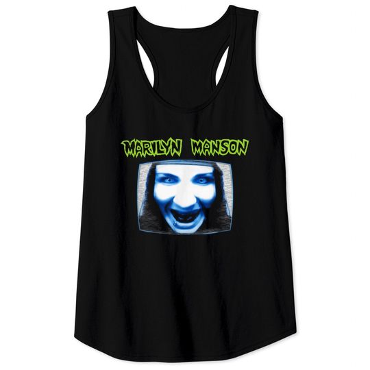 Marilyn Manson TV with Logo Tank Tops