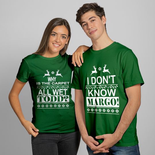 Christmas Vacation Todd And Margo Couple T-Shirt